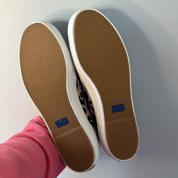 Keds x Kate Spade New York Double Decker Leopard Print Calf Hair Sneakers Sz 8 - Picture 7 of 7
